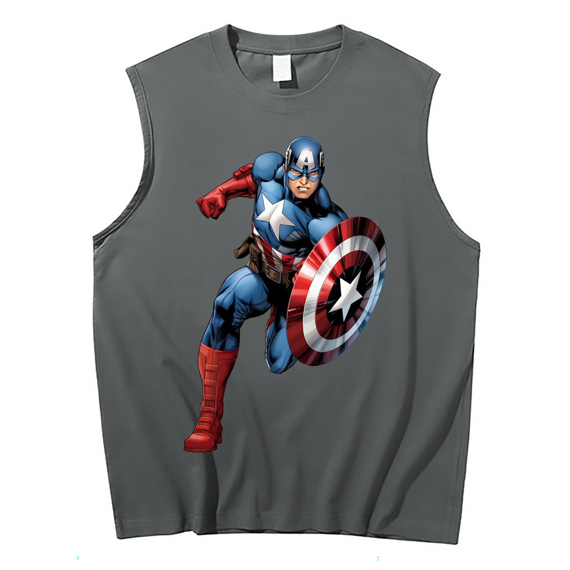 （画像用） アベンジャーズ The Avengers コットン100％タンクトップ（フロントプリント）
